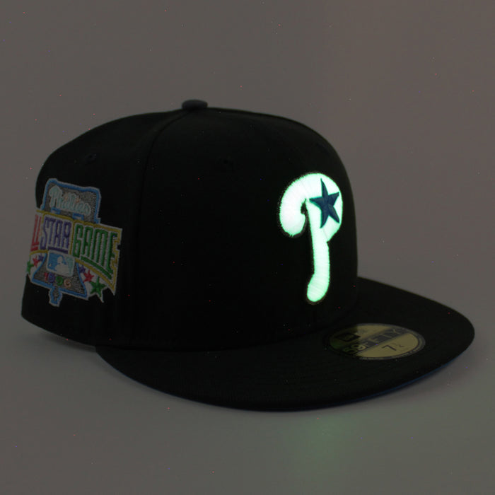 Philadelphia Phillies 1996 All Star Game 59Fifty New Era Fitted Hat (Black Blue Under Brim)