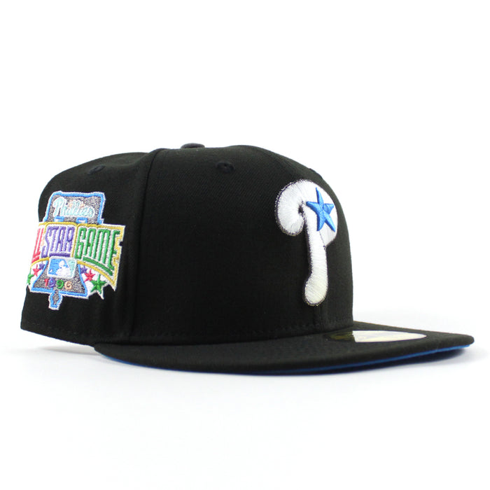 Philadelphia Phillies 1996 All Star Game 59Fifty New Era Fitted Hat (Black Blue Under Brim)