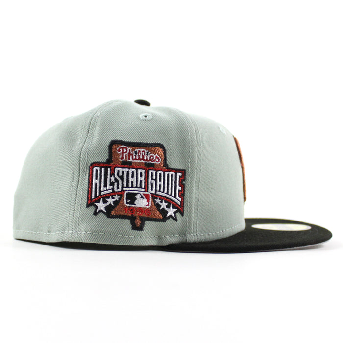 Philadelphia Phillies 1996 All Star Game 59Fifty New Era Fitted Hat (Everest Green Black and Gray Under Brim)