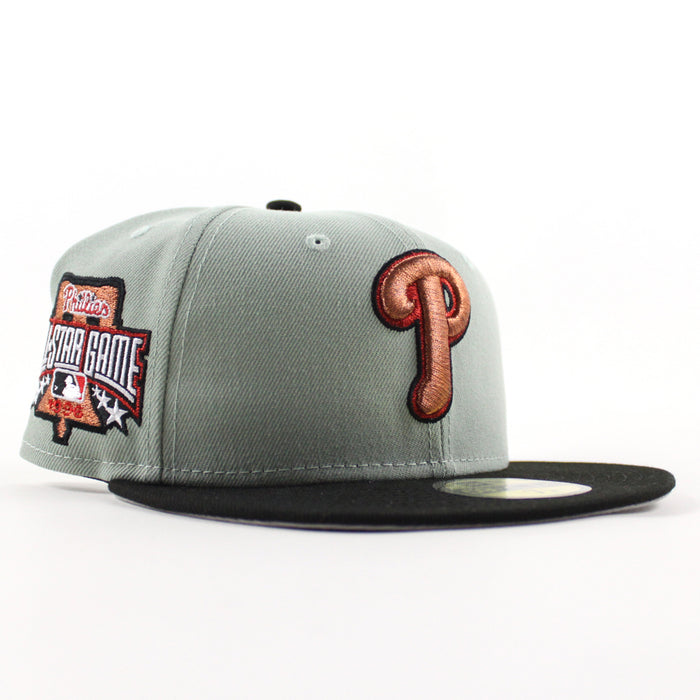 Philadelphia Phillies 1996 All Star Game 59Fifty New Era Fitted Hat (Everest Green Black and Gray Under Brim)