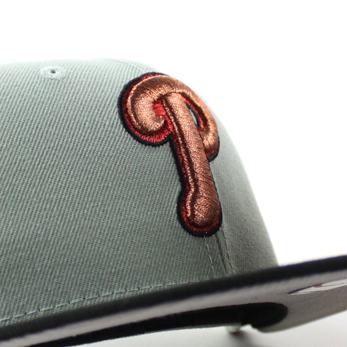Philadelphia Phillies 1996 All Star Game 59Fifty New Era Fitted Hat (Everest Green Black and Gray Under Brim)