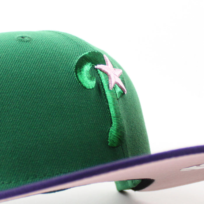 Philadelphia Phillies 1996 All Star Game 59Fifty New Era Fitted Hat (Kelly Green Purple Pink Under Brim)