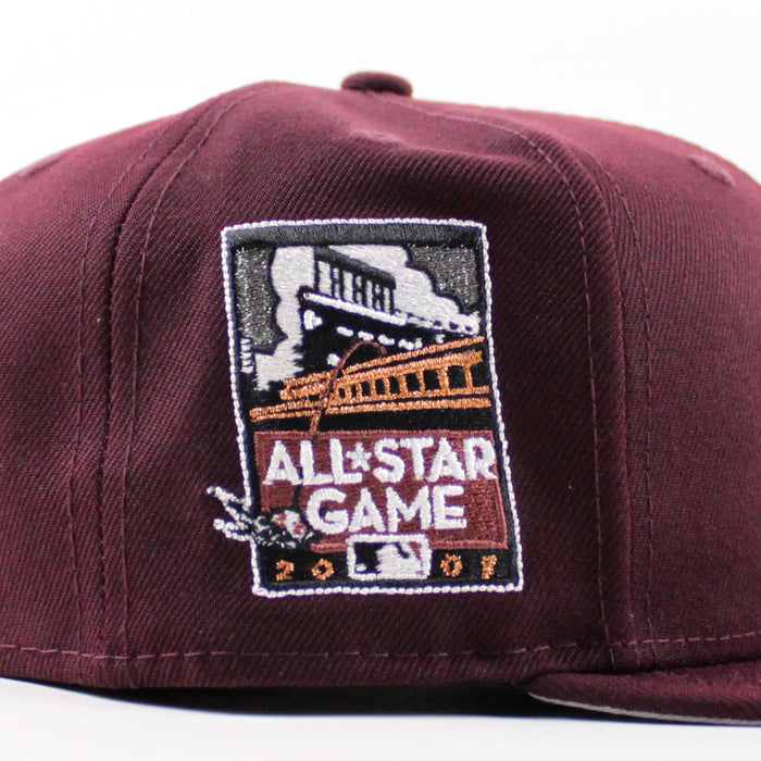 Philadelphia Phillies 1996 All Star Game 59Fifty New Era Fitted Hat (Maroon Gray Under Brim)