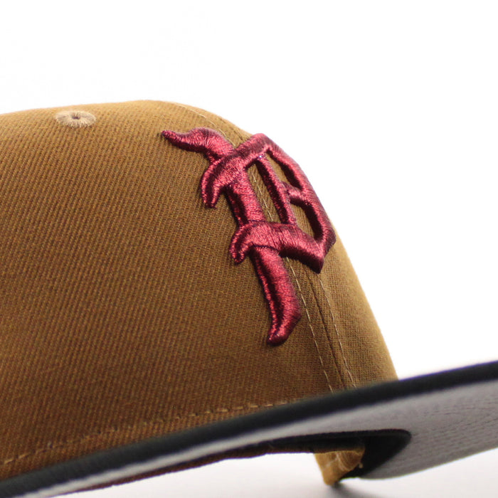 Philadelphia Phillies 1996 All Star Game 59Fifty New Era Fitted Hat (Toasted Peanut Black and Gray Under Brim)