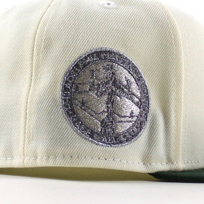 Philadelphia Phillies Baseball Club 59Fifty New Era Fitted Hat (Chrome White Mountain Green Gray Under Brim)