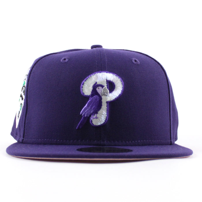 Philadelphia Phillies PARROT 1959 Pirates All Star Game 59Fifty New Era Fitted Hat (Purple and Pink Under Brim)