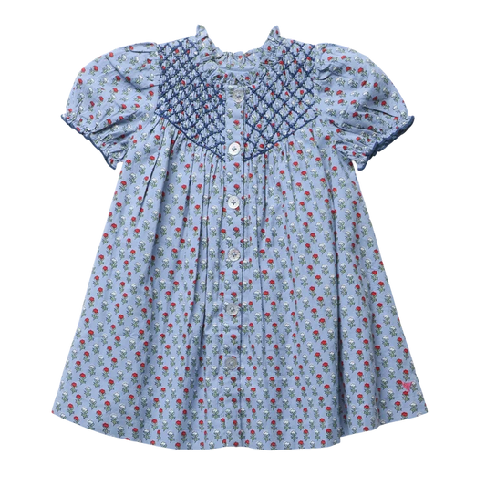 Pink Chicken Lucia Dress-Lt. Blue Carnation
