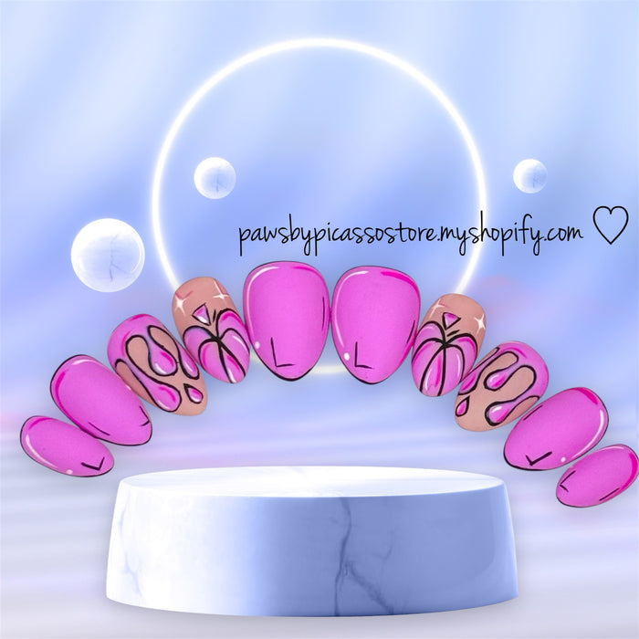 Pink Pop Art - Paws By Picasso Pink Pop Art
