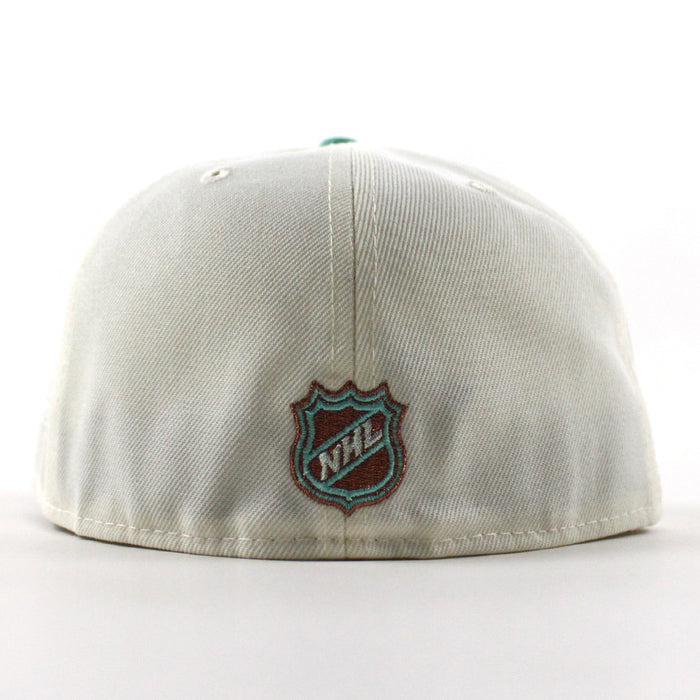 Pittsburgh Penguins 25 Years New Era 59Fifty Fitted Hat (Chrome White Walnut Gray Under brim)