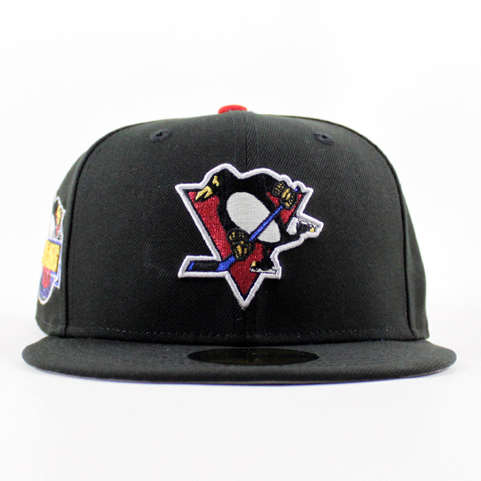 Pittsburgh Penguins 50 Years New Era 59Fifty Fitted Hat (Black Gray Under brim)
