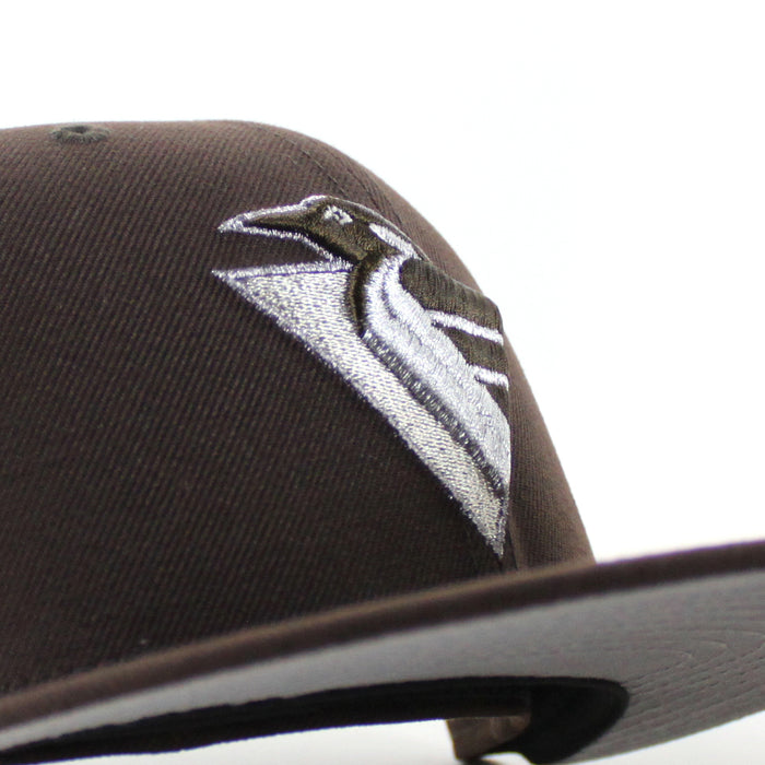 Pittsburgh Penguins 50 Years New Era 59Fifty Fitted Hat (BurntWood Gray Under brim)