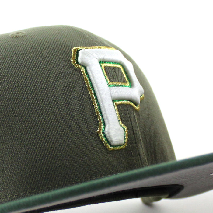 Pittsburgh Pirates 1959 All Star Game 59Fifty New Era Fitted Hats (Olive Mountain Green Gray Under Brim)