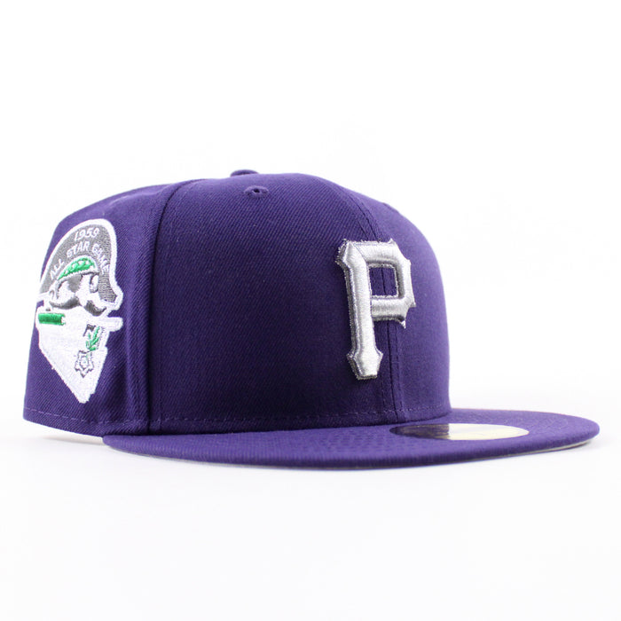 Pittsburgh Pirates 1959 All Star Game 59Fifty New Era Fitted Hats (Purple Gray Under Brim)