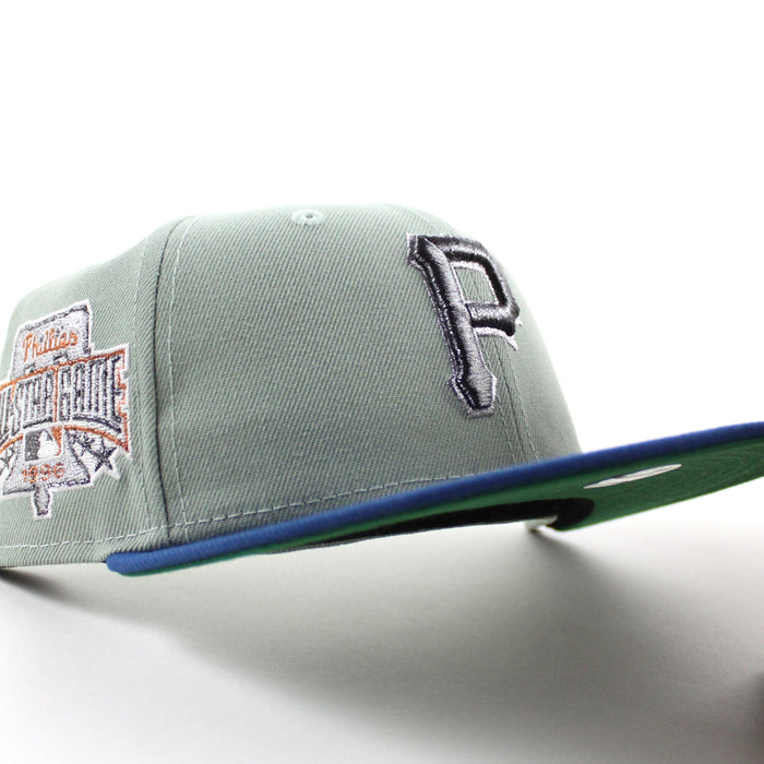 Pittsburgh Pirates 1996 All Star Game 59Fifty New Era Fitted Hats (Everest Green SeaShore Blue Green Under Brim)