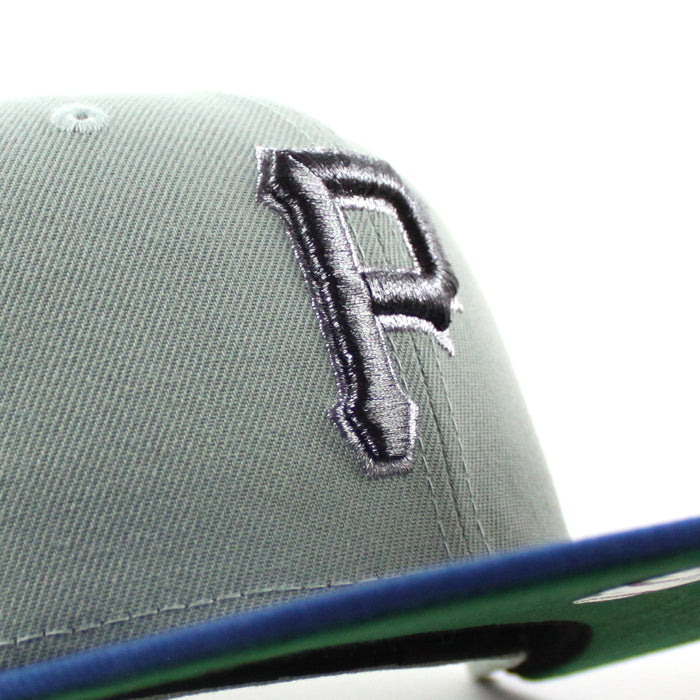 Pittsburgh Pirates 1996 All Star Game 59Fifty New Era Fitted Hats (Everest Green SeaShore Blue Green Under Brim)