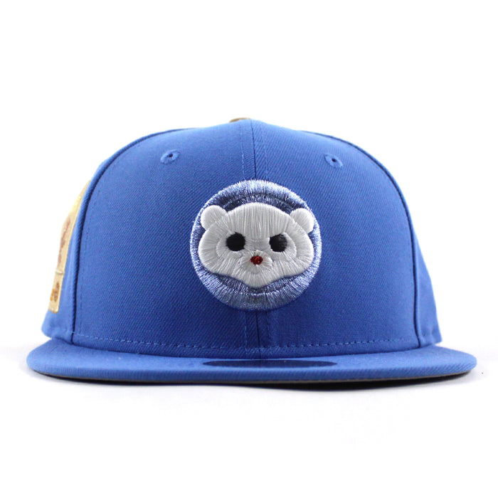 🚨PRE-ORDER🚨 Chicago Cubs be Alert For Foul Balls New Era 59Fifty Fitted Hat (Air Force Blue Gray Under Brim)
