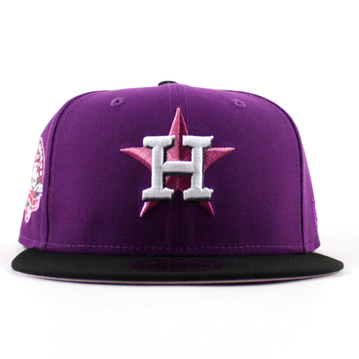 🚨PRE-ORDER🚨 Houston Astros 45th Anniversary New Era 59Fifty Fitted Hat (Purple Black Pink Under Brim)