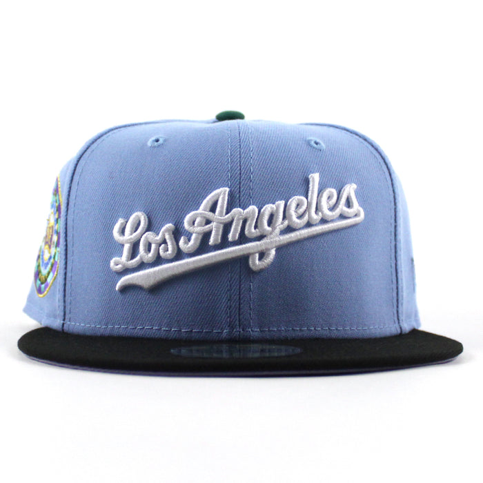 🚨PRE-ORDER🚨 Los Angeles Dodgers 1942 All Star Game New Era 59Fifty Fitted Hat (Birdseye Blue Black lavender Under Brim)