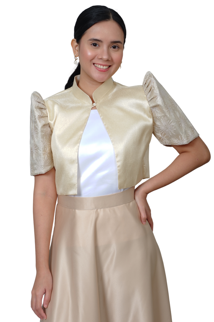 Elegant Metallic Gazar Bolero