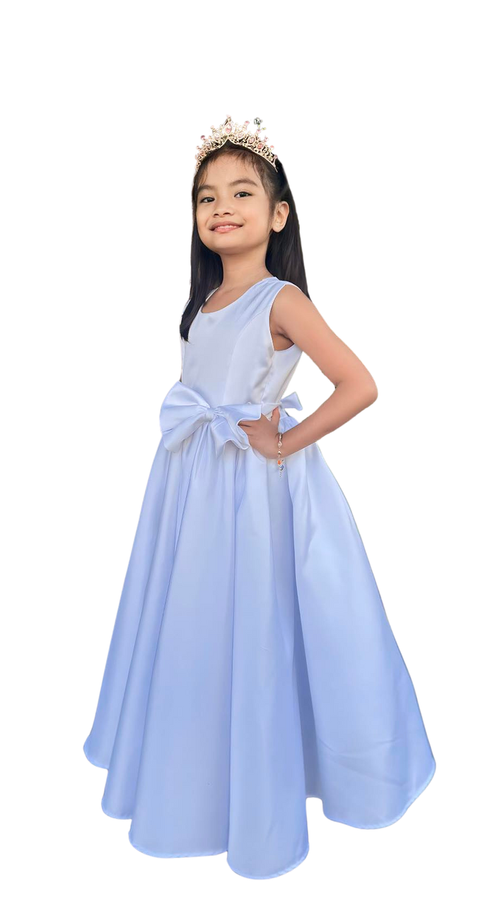 Flower Girl Duchess Satin Long Dress