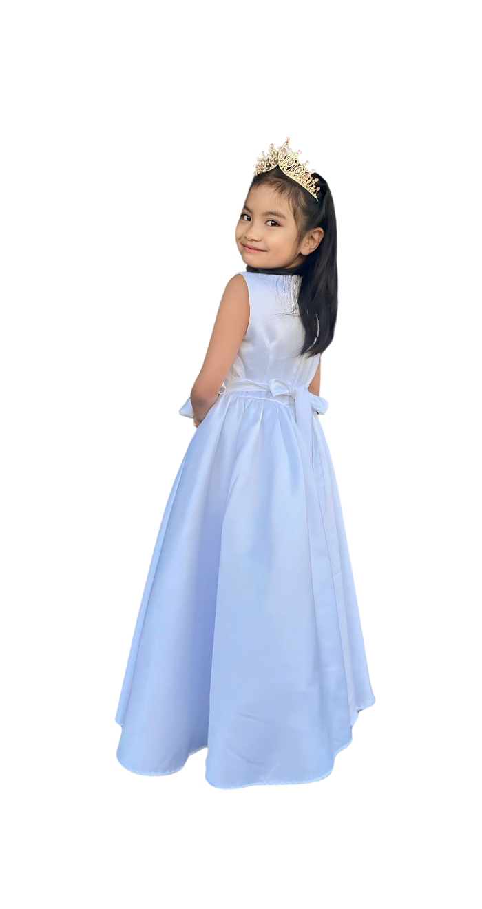 Chic Flower Girl Duchess Satin Dress