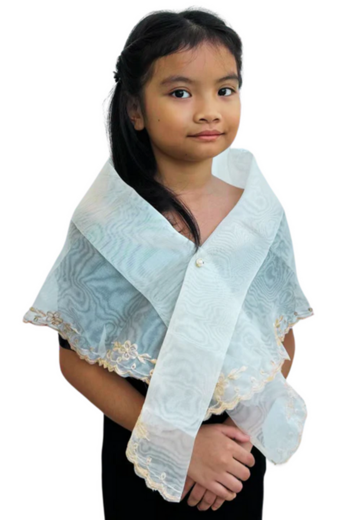Premium Organza Girls Filipiniana Alampay