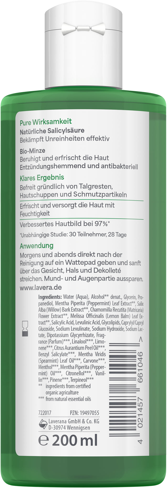 lavera Pure Beauty Klärendes Gesichtswasser