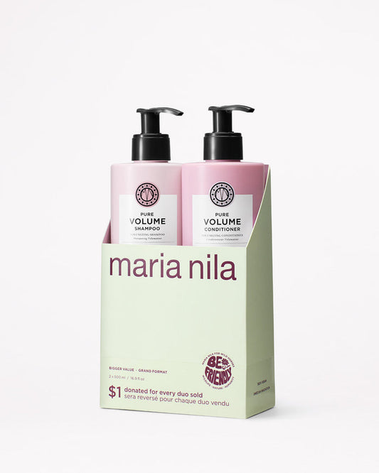 Pure Volume Care Duo - Maria Nila hair care at Solvi Salon, Boise, Idaho