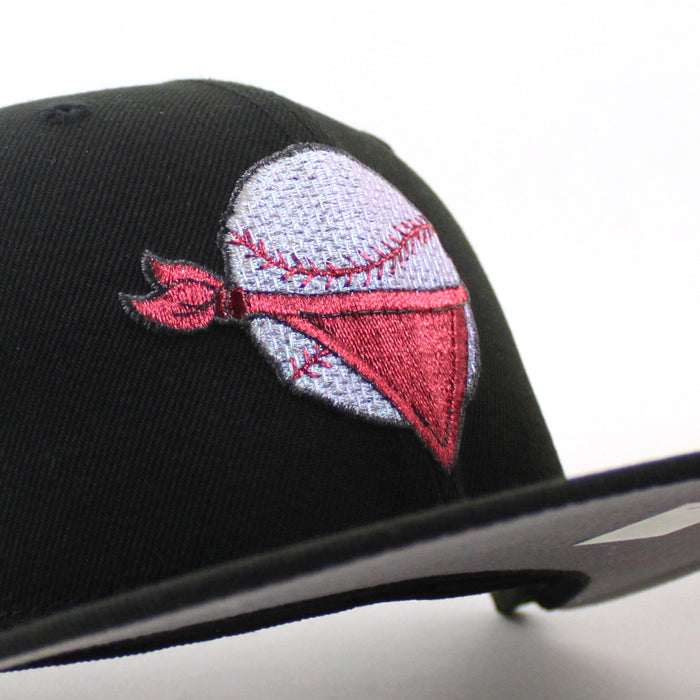 Quad Cities River Bandits Bandits Patch New Era 59Fifty Fitted Hat (Black Gray Under Brim)