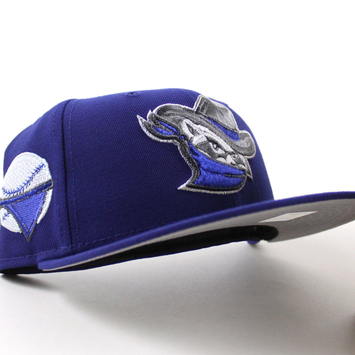 Quad Cities River Bandits Baseball Patch New Era 59Fifty Fitted Hat (Royal Blue Gray Under Brim)