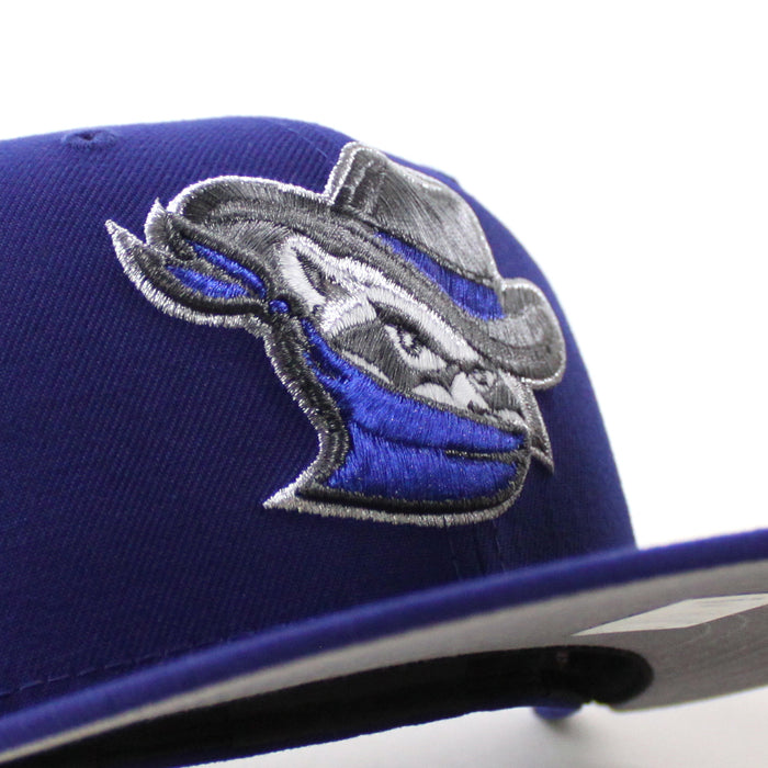 Quad Cities River Bandits Baseball Patch New Era 59Fifty Fitted Hat (Royal Blue Gray Under Brim)