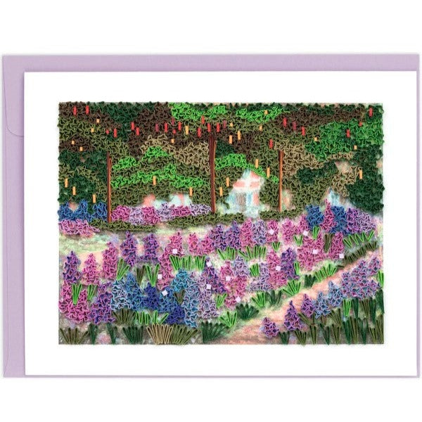 QUILLING CARD Artist Series - The Artist's Garden at Giverny, Monet Greeting Card