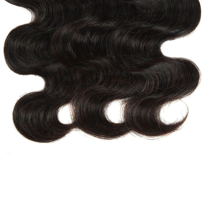 ends detail of body wave natural black human hair 3 bundles