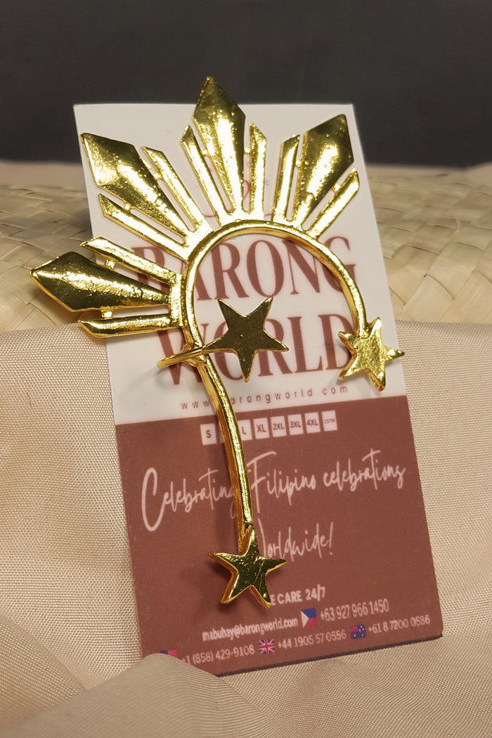Radiant Philippine Sun and Stars Ear Cuff I Philippine Accesories