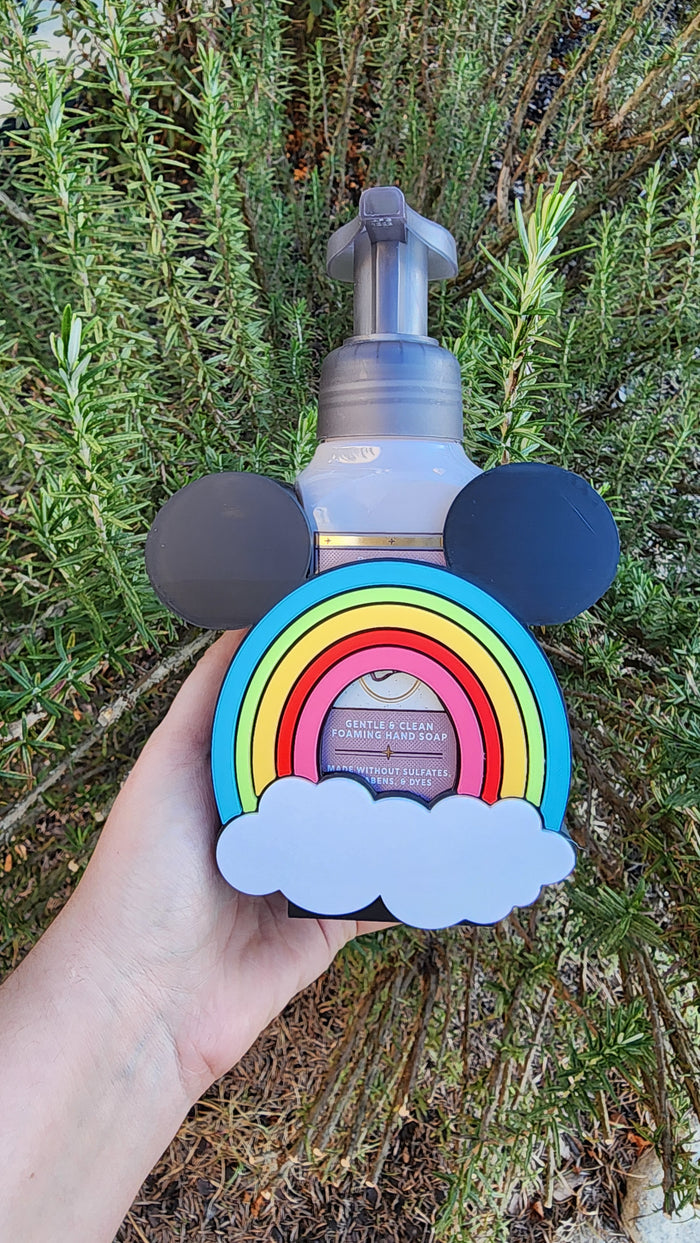 Rainbow Bath and Body Foam Soap Holder