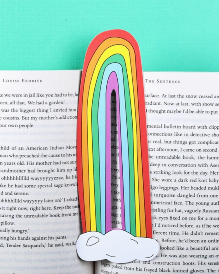 Rainbow bookmark by Humdrum Paper sold by Le Monkey House