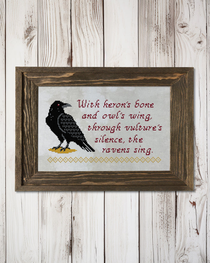 Ravens Sing Cross Stitch Pattern