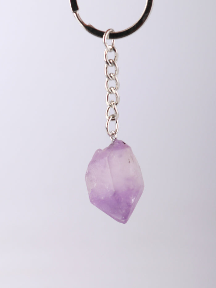 Raw Crystal Keyring | Amethyst-Image 2
