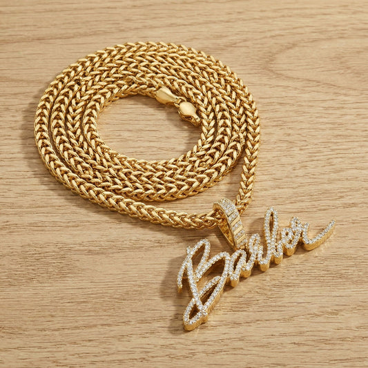 RAW N UNKUT BARBER PENDANT + CHAIN