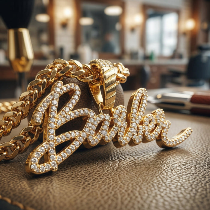 RAW N UNKUT BARBER PENDANT + CHAIN