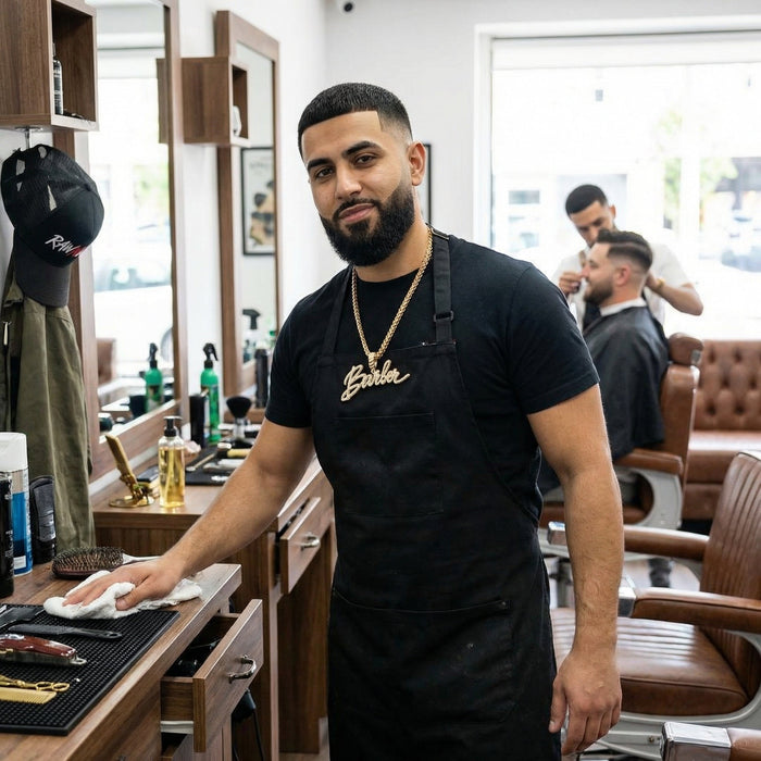 RAW N UNKUT BARBER PENDANT + CHAIN