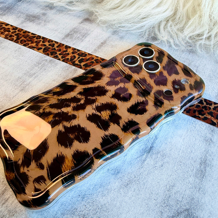 Rawr Mode MagSafe iPhone case with classic leopard print pattern by Fancy Bands