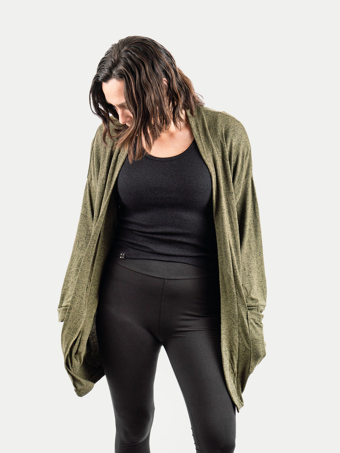Rayon Kimono Cardigan | Sage-Image 1