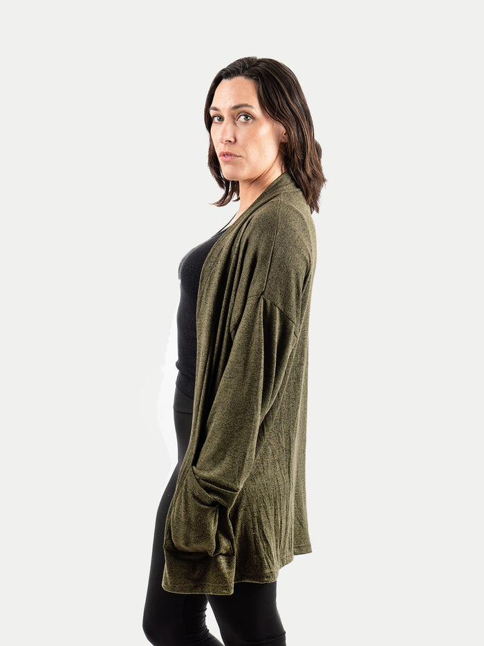 Rayon Kimono Cardigan | Sage-Image 2