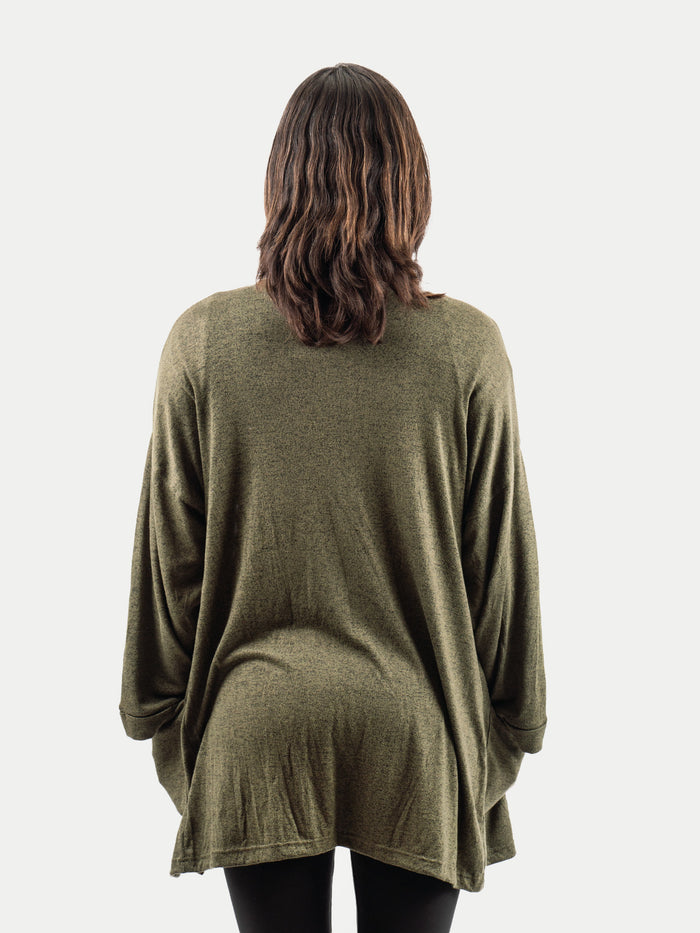 Rayon Kimono Cardigan | Sage-Image 3