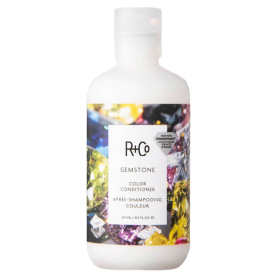 R+Co GEMSTONE conditioner, color safe hair conditioner, ChromoHance Complex conditioner, vibrancy boosting conditioner, frizz control for color-treated hair, conditioner for dyed hair, hair color protection conditioner, nourishing conditioner for color longevity, split end sealing conditioner, sulfate-free color conditioner