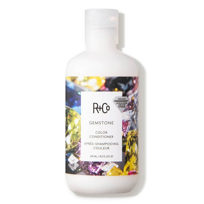 R+Co GEMSTONE conditioner, color safe hair conditioner, ChromoHance Complex conditioner, vibrancy boosting conditioner, frizz control for color-treated hair, conditioner for dyed hair, hair color protection conditioner, nourishing conditioner for color longevity, split end sealing conditioner, sulfate-free color conditioner