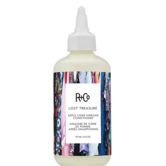 R+Co LOST TREASURE conditioner, ACV hair conditioner, apple cider vinegar detangler, lightweight frizz control conditioner, softening rinse for damaged hair, shine boosting conditioner, cuticle sealing conditioner, easy styling conditioner, fast-absorbing hair treatment, post-cleansing rinse conditioner
