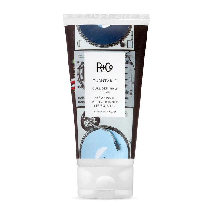 R+Co TURNTABLE curl crème, curl defining cream for wavy hair, lightweight curl styler, soft hold curl product, no-crunch curl cream, curly hair moisturizer, frizz control for curls, styling cream for natural curls, curl enhancer for definition, R+Co curl care