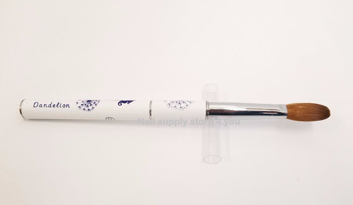 Real chrome plated Handle W/CAP Professional Acrylic Powder Nail Brush  (CRIMPED)
